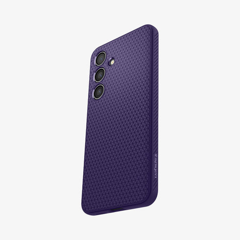 ACS07287 - Galaxy S24 Ultra Case Liquid Air in Matte Black showing the back